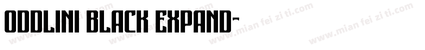 Oddlini Black Expand字体转换
